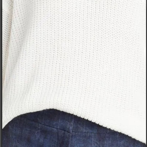 ALISON ANDREWS
CUT-OUT MOCK NECK PULLOVER SWEATER. Size L. NWT. Color: Ivory. - Picture 2 of 7